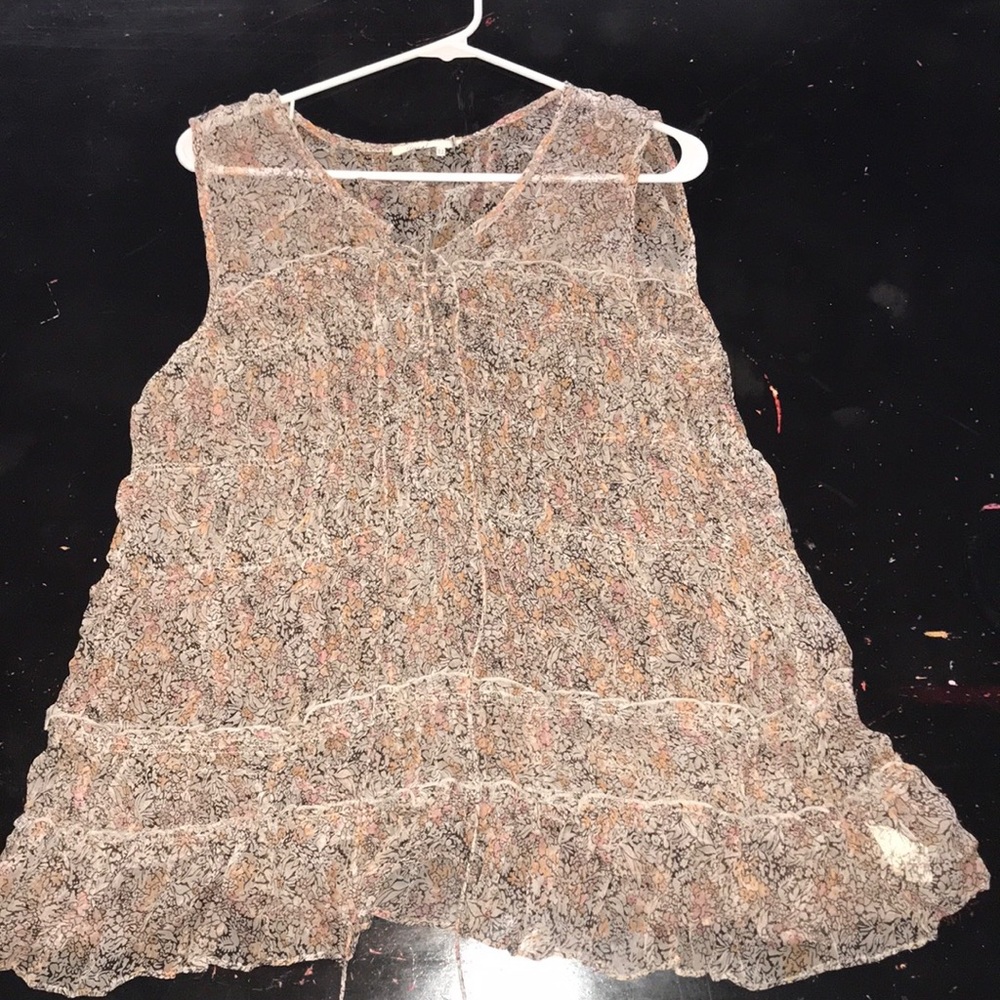 Floreat sheer multicolored blouse